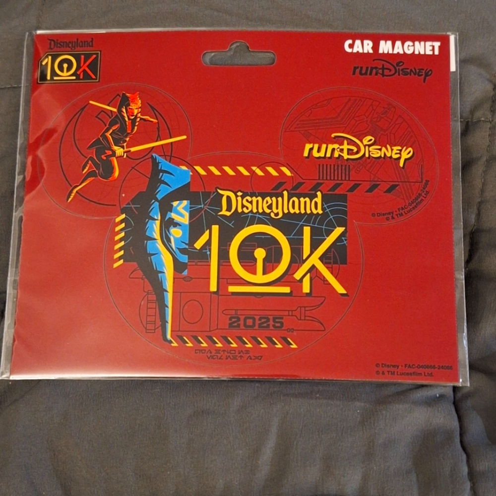 runDisney Asoka 10k 2025 Car Magnet